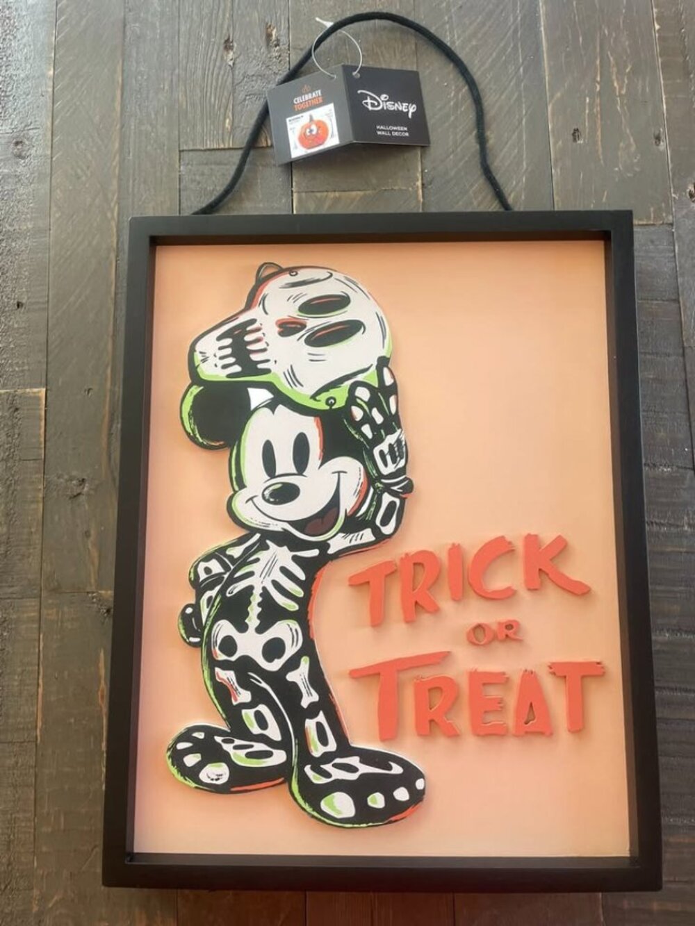 NEW - 3D Disney’s Mickey Mouse Halloween Trick Or Treat Wall Decor By Celebrate